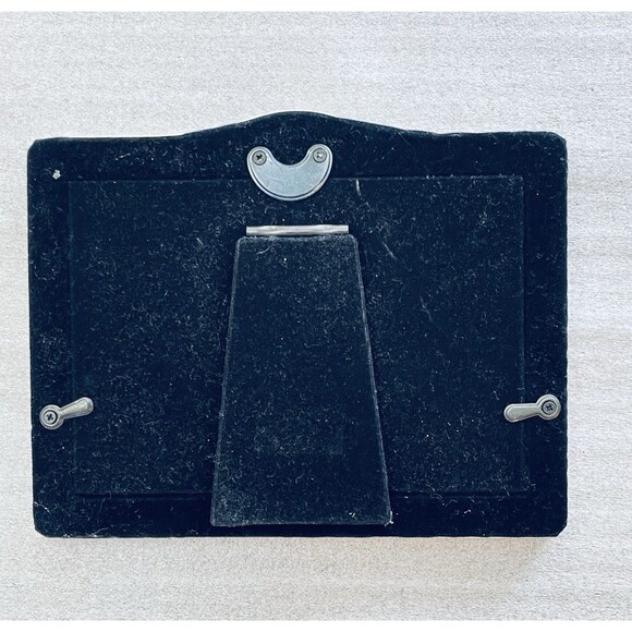 Silver-Plated Lacquered Brass Picture Frame 5"x3.5" by Bowon w/Glass Classic - Picture 7 of 11